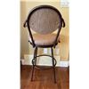 Image 4 : Metal Swivel Bar Stool 20.5Lx25Dx44H