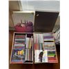 Image 2 : Assorted Collection Of CDs, 2 Decorative Boxes, 1 Metal Rack
