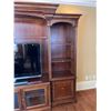 Image 2 : Solid Wood Modern Brown Entertainment Center With Pot Lights 105Lx22Dx83L