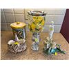 Image 1 : Assorted Collection Of Home Decor - Canister With Lid, Statue, Figurines & More