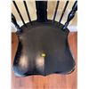 Image 3 : Antique Solid Wood Hand Crafted Black Chair 17Lx17Dx38H
