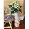 Image 4 : Assorted Collection Of Home Decor - Stool, Artificial Hydrangeas 24H & 22H & More