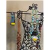 Image 2 : Assorted Collection Of Ladies Costume Jewelry On Dress Model Metallic Stand