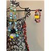 Image 3 : Assorted Collection Of Ladies Costume Jewelry On Dress Model Metallic Stand