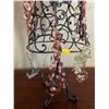 Image 4 : Assorted Collection Of Ladies Costume Jewelry On Dress Model Metallic Stand