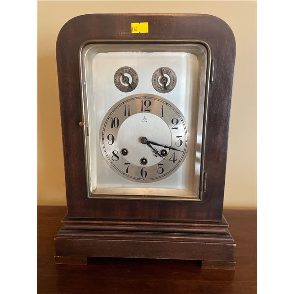 Art Deco Junghans Westminster Mantle Clock 11Lx7Dx14.5H