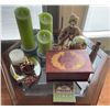 Image 1 : Assorted Collection Of Home Decor - Candles, Decorative Box & More