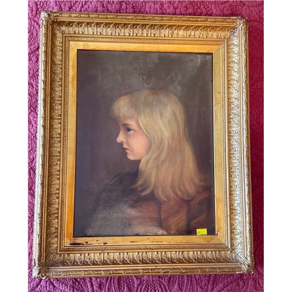 Antique Oil Painting - Unknown Artist G. ROWNEY 