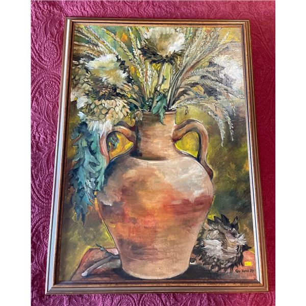 Artist Peta Darch 1987 Wall Art In Decorative Frame 29Lx38H