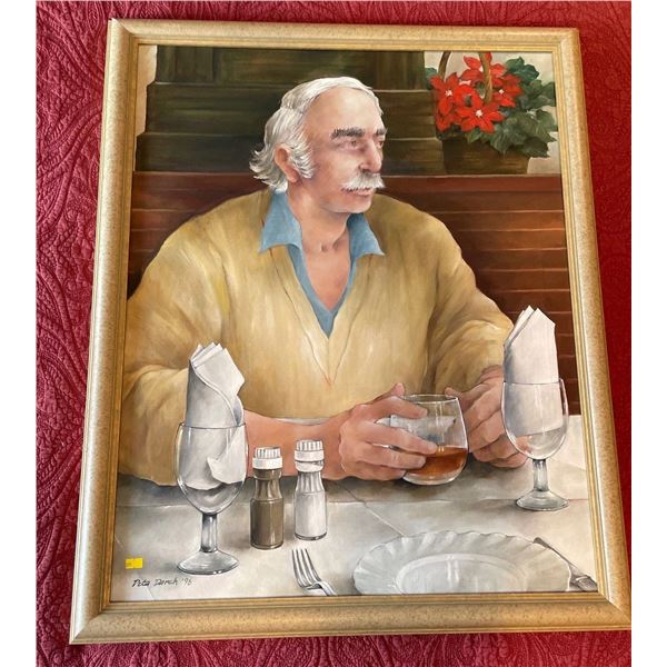 Artist Peta Darch 1996 Wall Art In Decorative Frame 31Lx36H