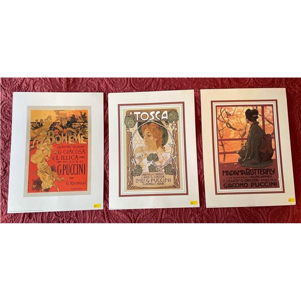 G.Puccini Musical Advertising Printed In Italy 12Lx16H