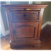 Image 1 : McElheran's Furniture + Design End Table With 1 Pull Out Tray, 1 Cabinet,1 Drawer 25.5Lx19.5Dx32H