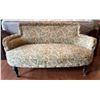 Image 1 : McElheran's Furniture + Design Fabric Hand Crafted Sofa On Castor Wheels 54.5Lx26Dx29H