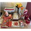 Image 1 : Assorted Collection Of Home Items - Brand New Collection Of Cards, Vases, Candles, Salt Rock & More