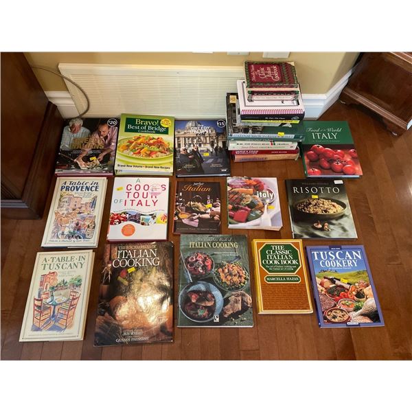 Assorted Collection Of Italian Cookbooks
