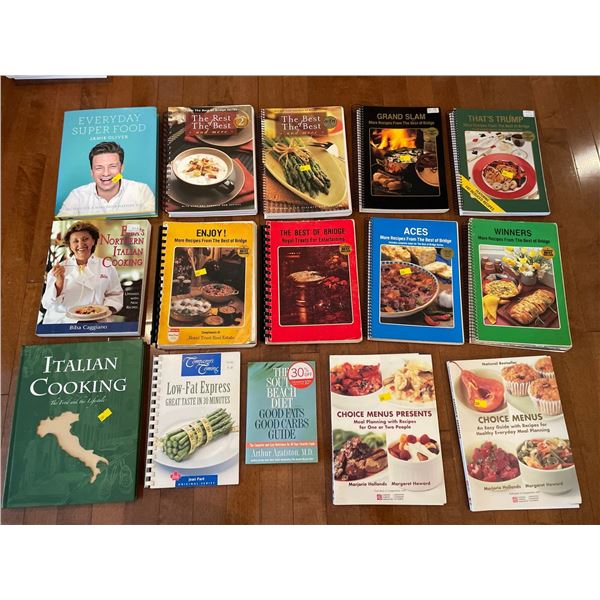 Assorted Collection Of Cookbooks - Italian, Superfoods & More
