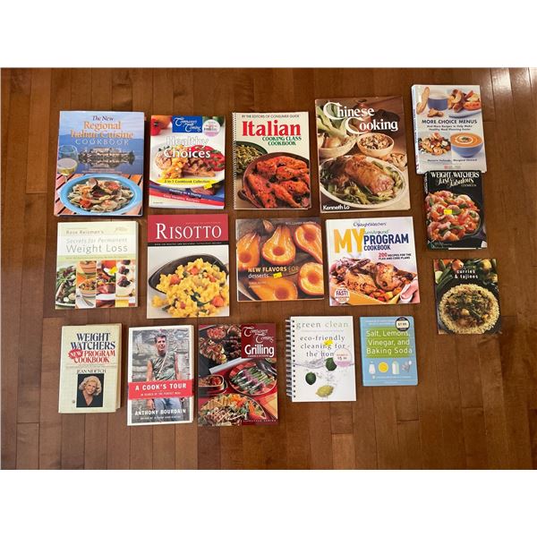 Assorted Collection Of Cooking & Health Books
