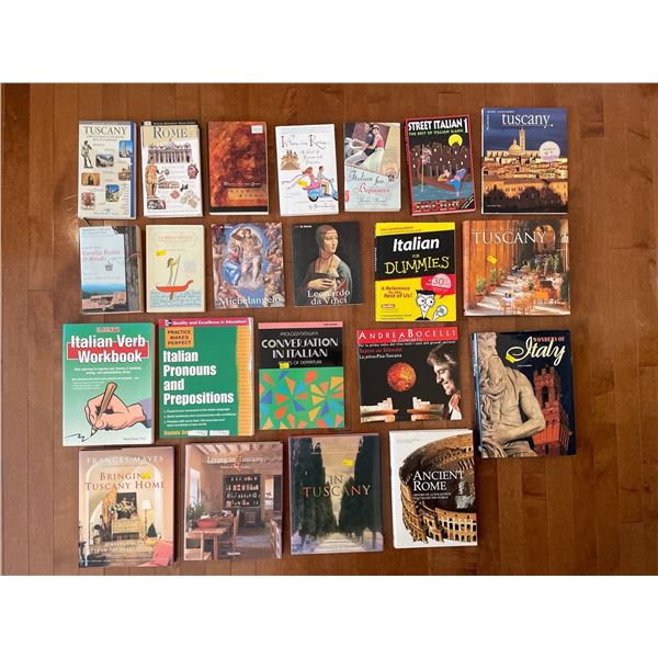 Assorted Collection Of Books - Italian Theme