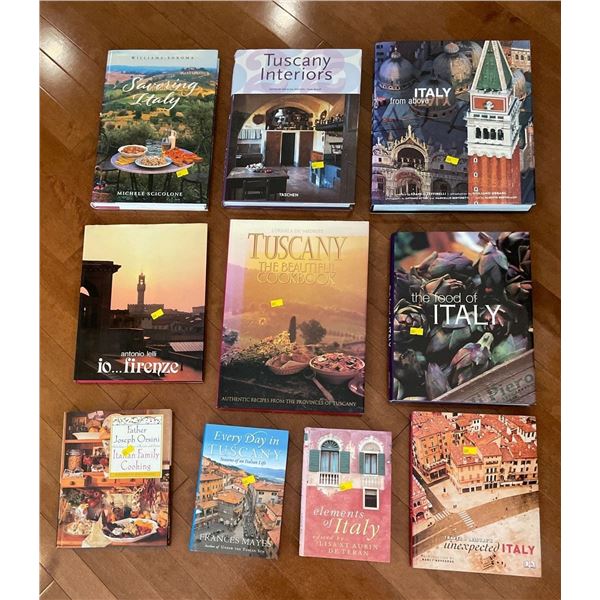 Assorted Collection Of Hard Cover Books - Italian Theme