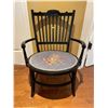 Image 1 : Antique Solid Wood Hand Crafted Chair 22Lx21Dx30H