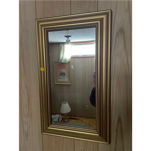 Decorative Gold Mirror 12L x 20H