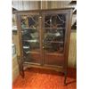 Image 1 : Antique Solid Wood with Glass Cabinet 39L x 15D x 57H