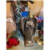 Image 4 : Assorted Collection of Christmas Decor, Garland Bells, Statues Artificial Pine and More