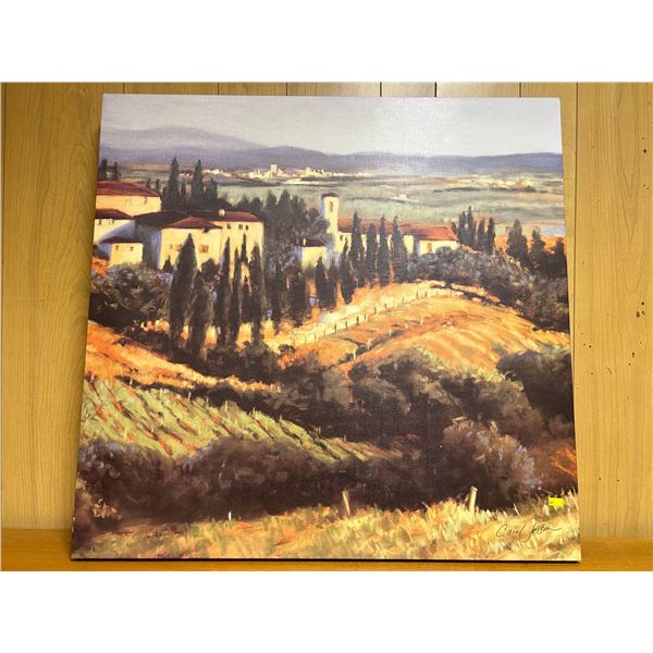 Italian Themed Art Canvas By Carol Jessen 32Wx31H
