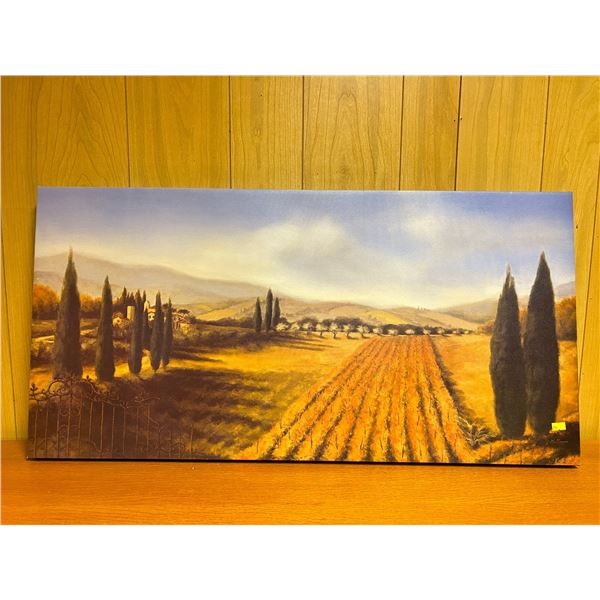 Italian Themed Art Canvas 36Wx18H
