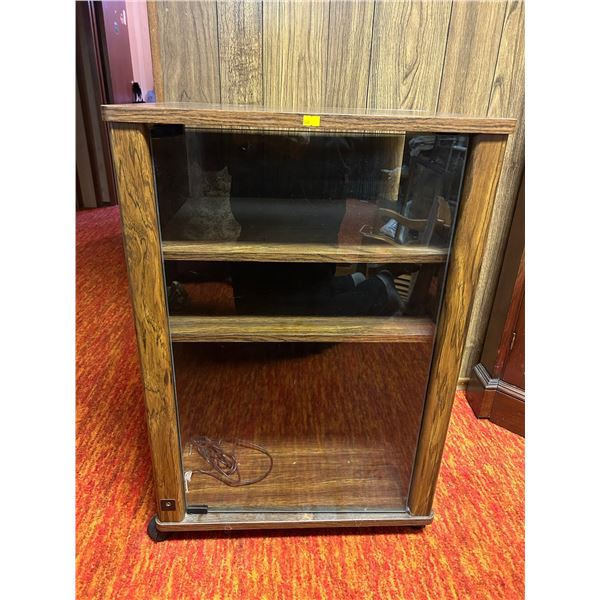 Vintage Oak Stereo Cabinet 22Wx33Hx20D