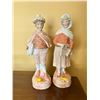 Image 1 : Gebruder Heubach German Bisque - Young Man & Young Woman Statues 13H