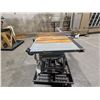 Image 4 : DELTA 10" TABLE SAW MODEL 34-444C. 1.5 HP 110V  48" FENCE. TOP SHOWS SOME RUST BUT WOULD LIKELY