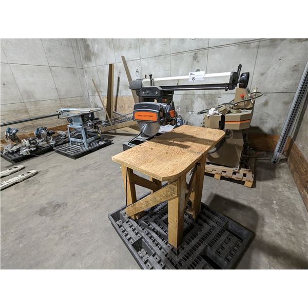 CRAFTSMAN 10" RADIAL ARM SAW WITH WOOD BASE. MODEL 113.231020