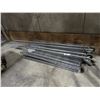 Image 1 : 1 SECTION METRO RACK STYLE SHELVING. 48"X18"X6' ON WHEELS. NO PLASTIC CLIPS.