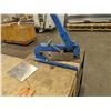 Image 1 : MAGNUM 12" MANUAL SHEAR ON ROLLING CART ATTACHED TO 4X8' WOOD WORK TABLE.