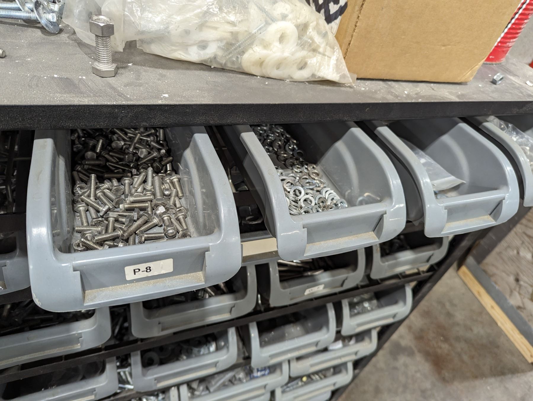 NUT & BOLT RACK WITH CONTENTS, SOME STAINLESS - Able Auctions