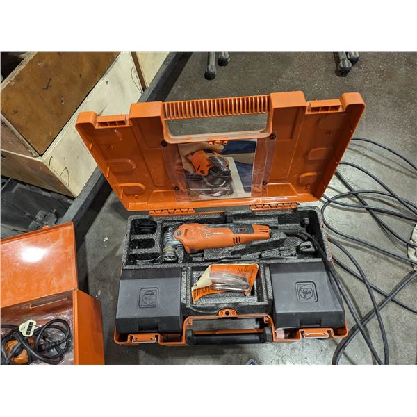 FEIN OSCILLATING TOOL MODEL FMM350QSL. WITH ASST ACCESSORIES