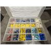 Image 2 : GROUP LOT OF ELECTRICAL CONNECTORS AND SUPPLIES. 5 BOXES LEVITON 110V RECEPTACLES, 3 PACKS OF