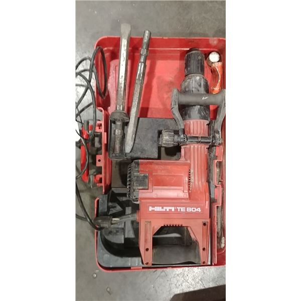 HILTI TE 804 HAMMER DRILL JACK HAMMER WITH 4 BITS