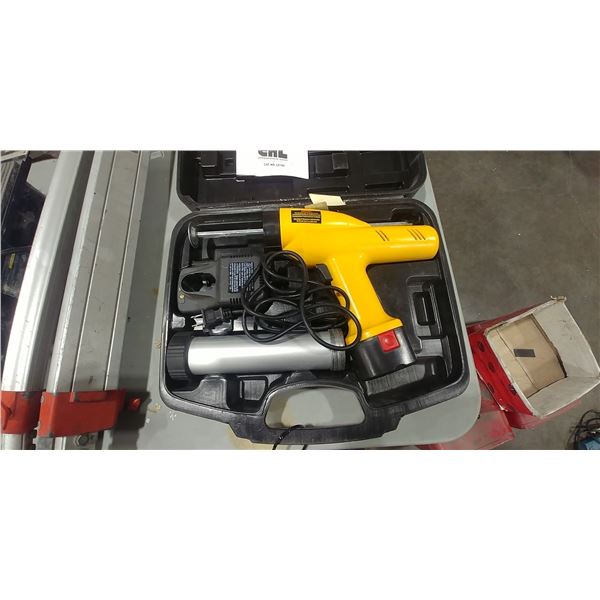 CRL NICAD BATTERY POWERED CAULKING GUN. NEVER USED