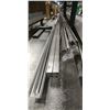 Image 2 : GROUP LOT OF ALUMINUM LENGTHS. 1 1/4"TUBEX 4 PIECESX20", 2 1/2"X1 1/4" CHANNEL X 20', 1 1/4 ANGLE X