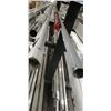 Image 2 : GROUP LOT OF 5 X 1 1/2" STAINLESS PIPE 20' LENGTHS, CHROME PIPE, 1 1/2" SQ TUBING ETC