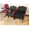 Image 5 : STEELCASE 6'X7' CORNER DESK WITH REMOVABLE TRANSACTION COUNTER. SET OF DRAWERS AND 4 CHAIRS