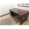 Image 2 : CONTENTS OF UPSTAIRS END OFFICE. 48" WHITE BOARD, 5' CREDENZA, ASST CHAIRS, 4 ASST DESKS, STAPLER