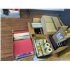 Image 1 : LARGE GROUP OF OFFICE SUPPLIES. FILE TRAYS, ADDING MACHINE, FRAMES, VINTAGE CHEQUE WRITER, SHEET