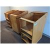 Image 1 : 3 WOOD PEDESTALS 32DX48H