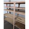 Image 2 : DOUBLE SECTION METAL STORAGE SHELVING. OVERALL 89"X21"X6'