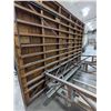 Image 3 : 14'X9' METAL BASED WORK TABLE ON 8" WHEELS. FLIPS