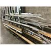 Image 1 : 5'X3'X6' ROLLING A-FRAME CART WITH CONTENTS. OVER 100 PIECES ASST ALUMINUM MOLDINGS