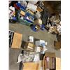 Image 1 : PALLET LOT ASST PLUMBING TYPE ITEMS INC SHOWER INSTALLATION KIT, NEW IN BOX BATHROOM TAPS, HANDLES,